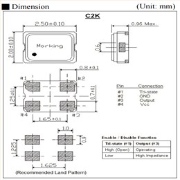 C2KC20-32.768-15-3.3V,2520mm,C2K,32.768KHz,ITTI晶振