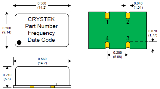 Crystek晶振,压控晶振,CVSS-945晶振,压控晶体振荡器