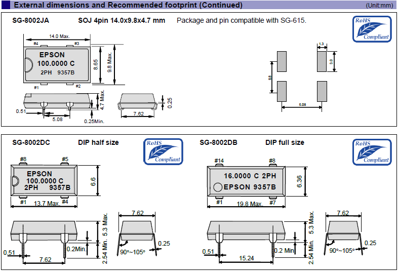 DIP石英晶体振荡器,陶瓷封装贴片晶振,SG-8002JA晶振